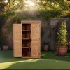 PAGED Outdoor Potting Bench with Storage Cabinet and Metal Table Top for Patio, Garden Furniture Wood Workstation, Grey - 2 of 4