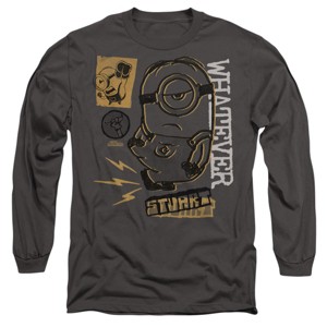 Men’s Minions  Stuart Grunge Long Sleeve T-Shirt - 1 of 4