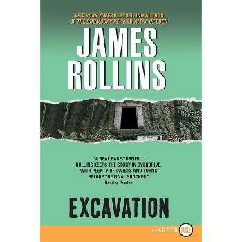 Excavation LP - Large Print by  James Rollins (Paperback)