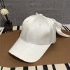 Anna-Kaci Women's Satin Baseball Cap with Back Bow Accent Adjustable Fit and Curved Brim for Chic Casual Style - 2 of 3