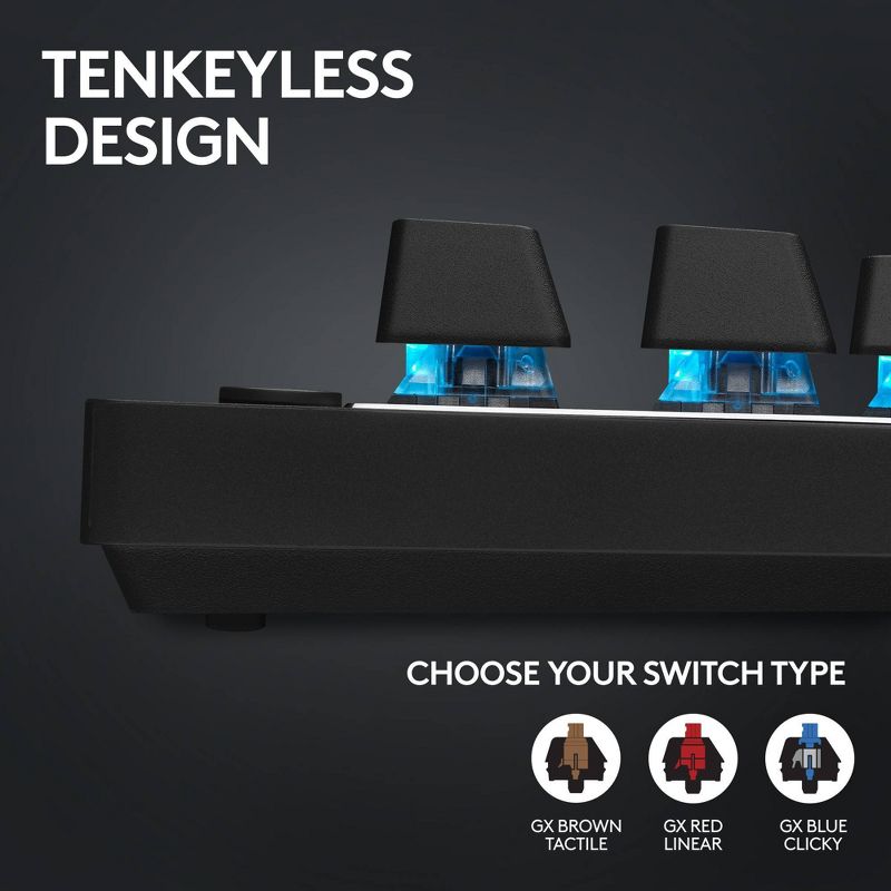 Logitech G Pro X TKL Lightspeed Wireless Gaming Keyboard, 5 of 10