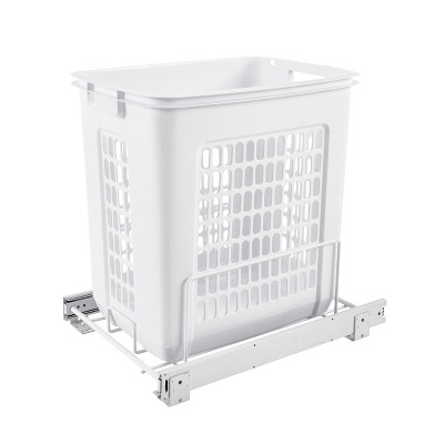 white clothes hamper