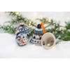 Blue Rose Polish Pottery Vena Large Christmas Ball - 2 of 2
