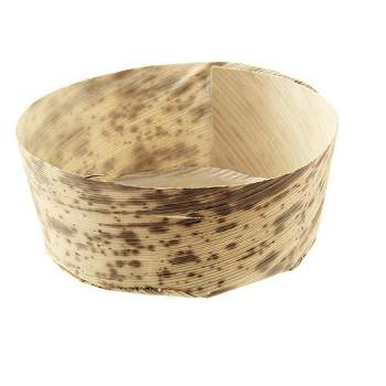 PacknWood 209BBPANR7 Bamboo Leaf Round Mini Condiment-Holder Basket 2.8 Inch Diameter x 0.8 Inch Height, Case of 1000