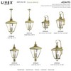 Livex Lighting Adams 3 - Light Post Light in  Antique Brass/Brushed Nickel - 3 of 4