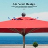 Vynxaria Rectangle Patio Umbrella - Navy Blue, Durable, UV-Resistant with Crank Lift - 3 of 4