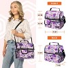 OPUX Insulated Dual Compartment Lunch Bag, Leakproof Soft Cooler Box Women Men Adult, Reusable Tote Pail Kids Boys Girls School - 3 of 4