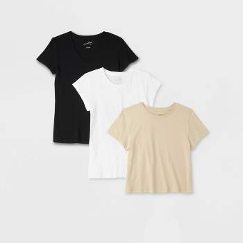Women's Fitted V-Neck Short Sleeve T-Shirt - Universal Thread™ White XS