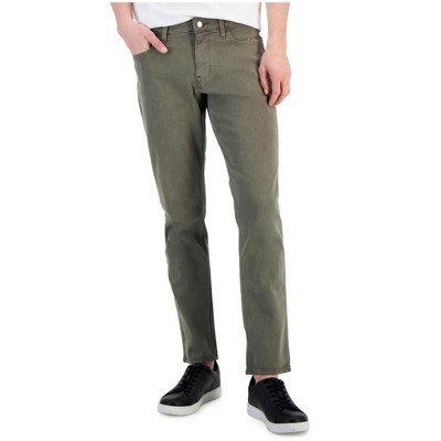 Michael Kors Mens Straight Acid Wash Parker Slim Fit Jeans