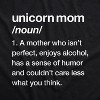 Womens Unicorn Mom T Shirt Funny Mothers Day Mythical Horse Tee For Ladies - Crazy Dog Women's T Shirt - 2 of 4