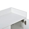 Okak Buffet Cabinet with Large Storage Rebound 4-door Sideboard Cabinet with Adjustable Shelves for Dining Room - 4 of 4