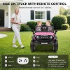 12V Kids Ride On Truck, Electric Car Toy with Extra Wide Seat & Legroom, Remote Control,3 Speeds,LED Lights,Music & USB - 2 of 4