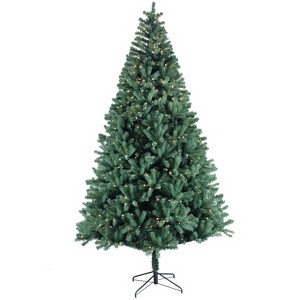 HomeRoots 9' Pre Lit Full Spruce Christmas Tree - 1 of 4