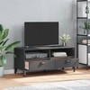 vidaXL TV Stand Storage Media Console Entertainment Center Solid Wood Pine - 3 of 4