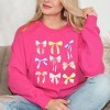 Simply Sage Market Women's Graphic Sweatshirt Coquette Bow Chart - 2 of 3