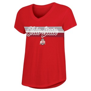 NCAA Ohio State Buckeyes Women's V-Neck T-Shirt - 1 of 3