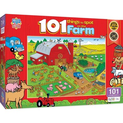 Masterpieces 100 Piece Kids Jigsaw Puzzle - 101 Things To Spot On A ...