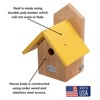 JCS Wildlife Chickadee Post Mount Birdhouse with Recycled Poly Lumber Roof - 3 of 4