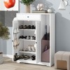 KTMBDW Shoe Cabinet with Drawers, Hidden Wood Shoe Cabinet,Freestanding Shoe Storage Cabinet for Entryway Hallway - 3 of 4