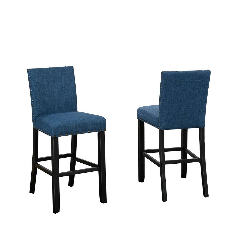 Brassex Set of 2 29'' Avery Barstools Blue