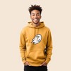 Dalix Giant Ghost Embroidered Hoodie Soft Fleece Hood Sweatshirt Mens - 3 of 4