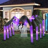 Occasions 9' INFLATABLE GIANT SPIDER, 5 ft Tall, Multicolored - 2 of 4