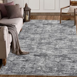 Washable Rugs for Living Room Modern Distressed Bedroom Rug Soft Large Area Rug Non Slip Throw Rugs Low Pile Stain Resistant Carpet for Dining Room - 1 of 4