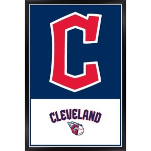 Trends International MLB Cleveland Guardians - Logo 22 Framed Wall Poster Prints - 1 of 4