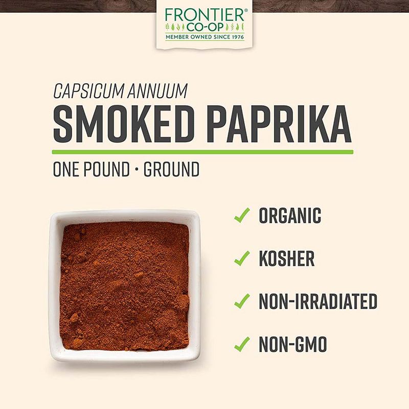 Frontier Co-op Organic Ground Smoked Paprika, 16 oz (453 g), 2 of 5