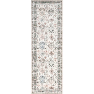 Nuloom Bex Faded Spill Proof Treated Pet Friendly Premium Machine Washable Area Rug