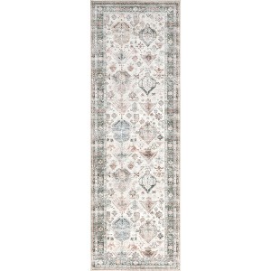 Nuloom Bex Faded Spill Proof Treated Pet Friendly Premium Machine Washable Area Rug - 1 of 4