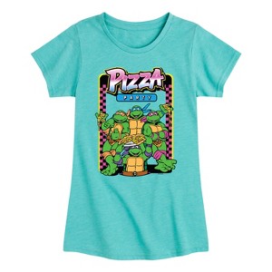 Girls' - Teenage Mutant Ninja Turtles - Faux Arcade Fitted Short Sleeve Graphic T-Shirt - 1 of 4