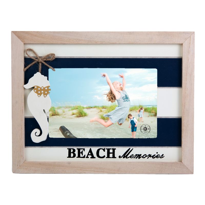 Beachcombers 4x6 Frame with Hanging Seahorse, 1 of 2