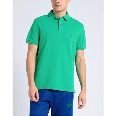 Tommy Hilfiger Mens Cotton Polo Shirt, Green, X-Large