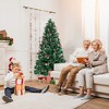 Tangkula 5/6/7 FT Christmas Tree Artificial Xmas Tree w/ 8 Lighting Modes 49/64/80 Warm LED Lights - 3 of 4