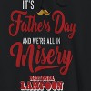 National Lampoon Men's Fathers Day All In Misery Father'S Day Long Sleeve Graphic Cotton Sweatshirt Hoodie - 2 of 4