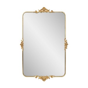 Howard Elliott 26"x40" Wanstead Park Gold Gilded Rectangular Vanity Mirror - 1 of 4