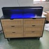 43.31" 6-Drawers Rattan Storage Cabinet with LED Lights and Power Outlet,6 Rattan Drawer for Bedroom,Living Room - 3 of 4