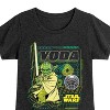 Girls' - Star Wars - Digital Yoda Fitted Short Sleeve Graphic T-Shirt - 2 of 4