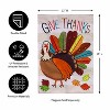 Evergreen Tom Turkey Thanksgiving Burlap Garden Flag 12 x 18 Inches Indoor Outdoor Decor - 4 of 4
