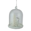 Northlight Winter Reindeer Under Glass Cloche Christmas Ornament - 4.25" - White - 2 of 4