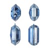 Vickerman 4-5" Baby Blue Jewel Glitter Ornament Assorted - 2 of 2
