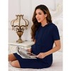 Womens Casual Long Sleeve Maternity Dress Pocket Knee Length Breastfeeding Nursing Hooded Pregnancy Dress - 4 of 4