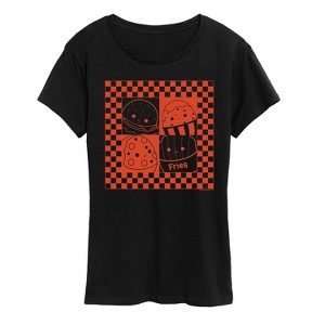 Women's - Squishmallows - Fast Food Grid Short Sleeve Graphic T-Shirt - 1 of 4