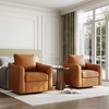 Swivel Accent Chair for Living Room, 360° Rotating Modern Linen Upholstered Armchair - 4 of 4