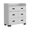 CAVINAS 5 Drawers Dresser Closet Organizers and Storage Chests of Drawers with Superior Top Tall Dresser for Bedroom, Living Room, Hallway - 4 of 4
