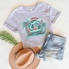 Simply Sage Market Women's Happiness Comes In Waves Vintage Short Sleeve Graphic Tee - 3 of 4
