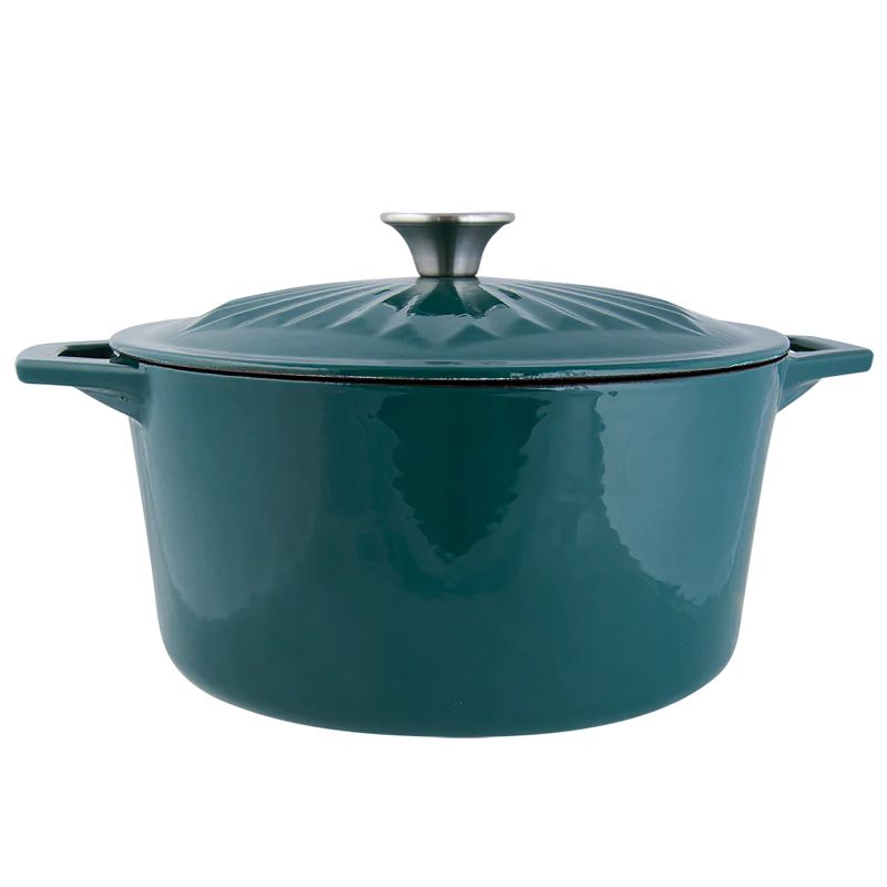 Taste of Home® 5-Qt. Enameled Cast Iron Dutch Oven with Lid, Sea Green, 2 of 11