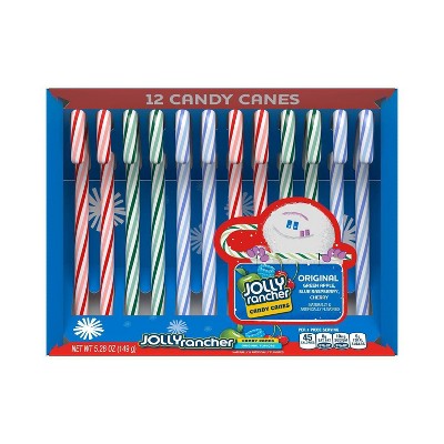 Jolly Rancher Holiday Candy Canes - 5.28oz/12ct