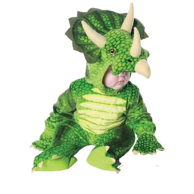 Underwraps Costumes Green Triceratops Plush Child Costume, 1 of 2